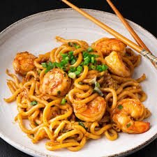 Chicken + Prawn Yaki Udon