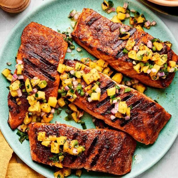 Crunchy Grilled Salmon (8 pcs)