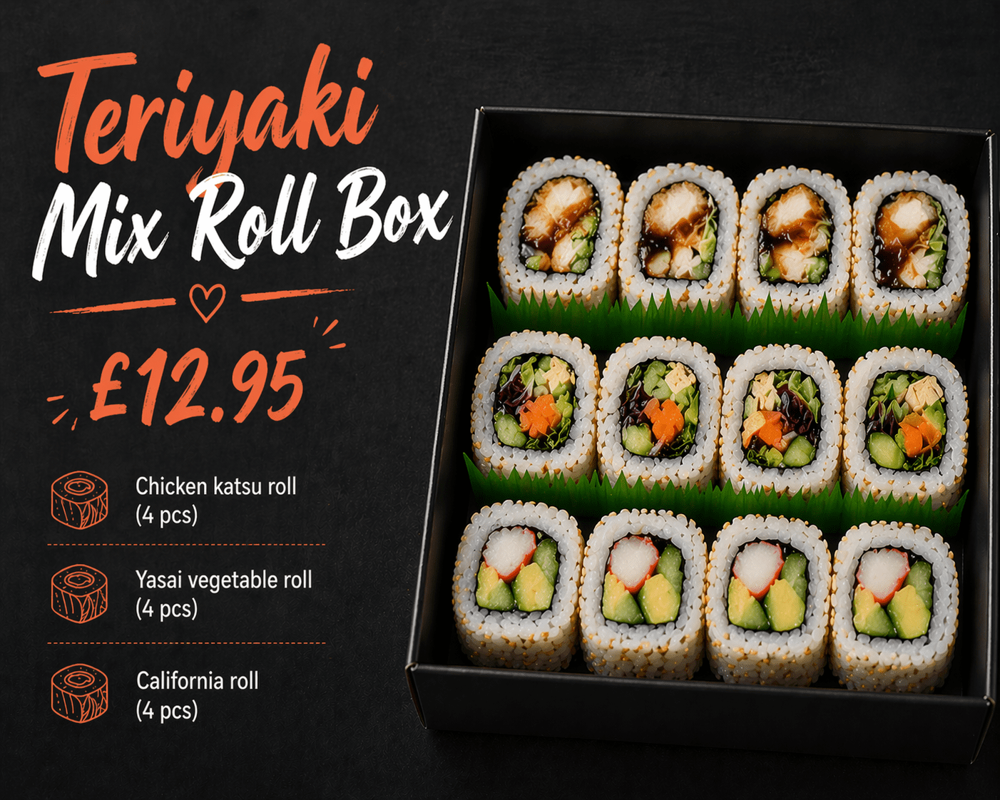 Teriyaki Mix Roll Box