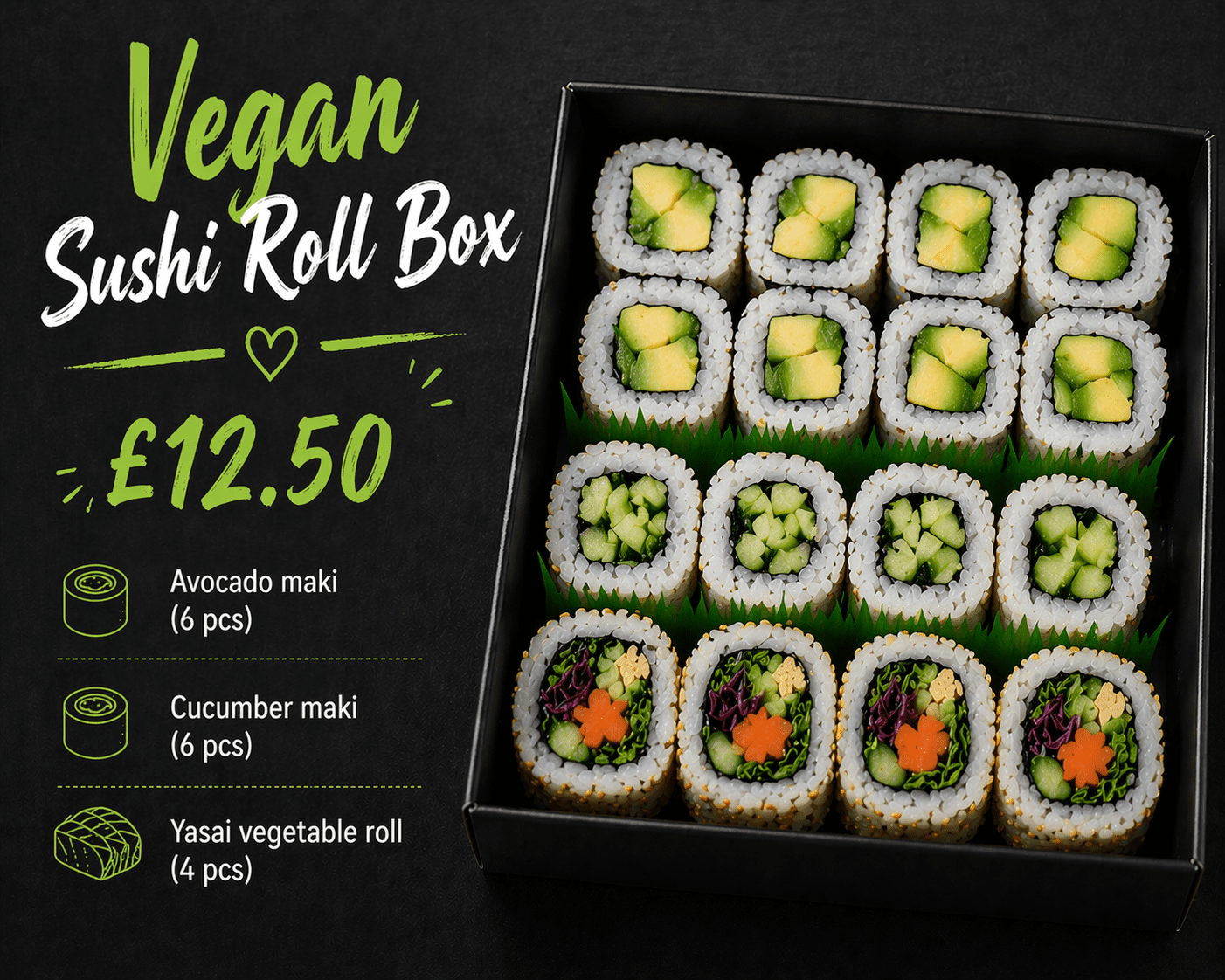 Vegan Sushi Roll Box