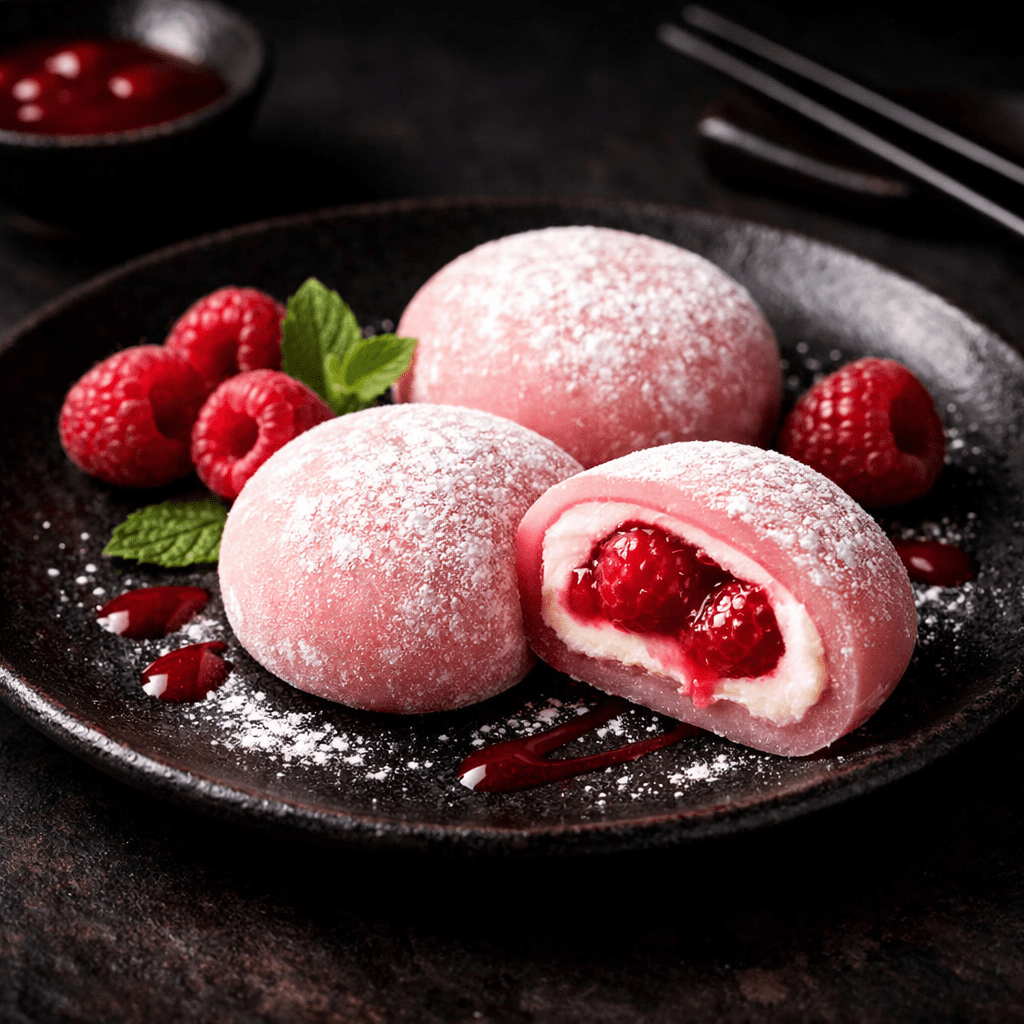 Raspberry Mochi
