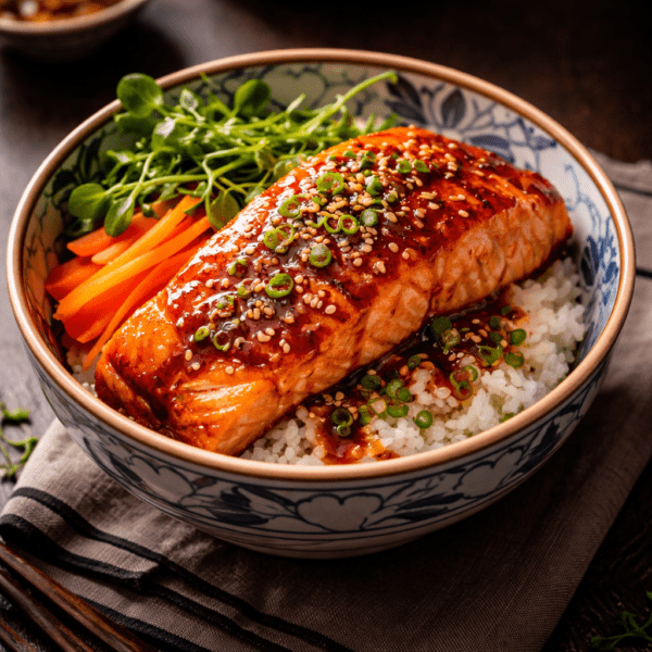 Salmon Teriyaki Donburi