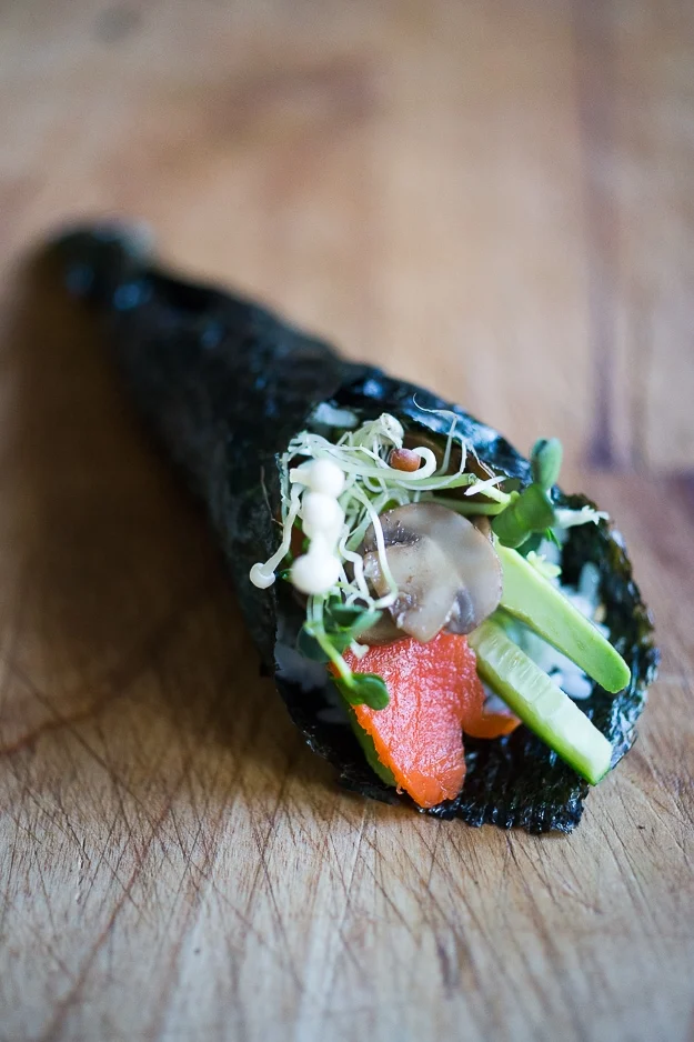 Salmon Avocado Hand Roll