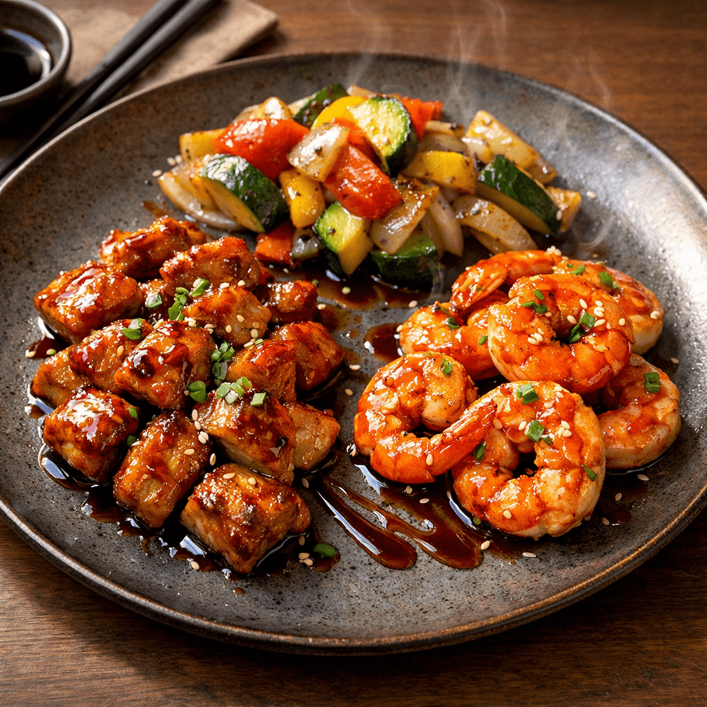 Teppanyaki Chicken & Prawn