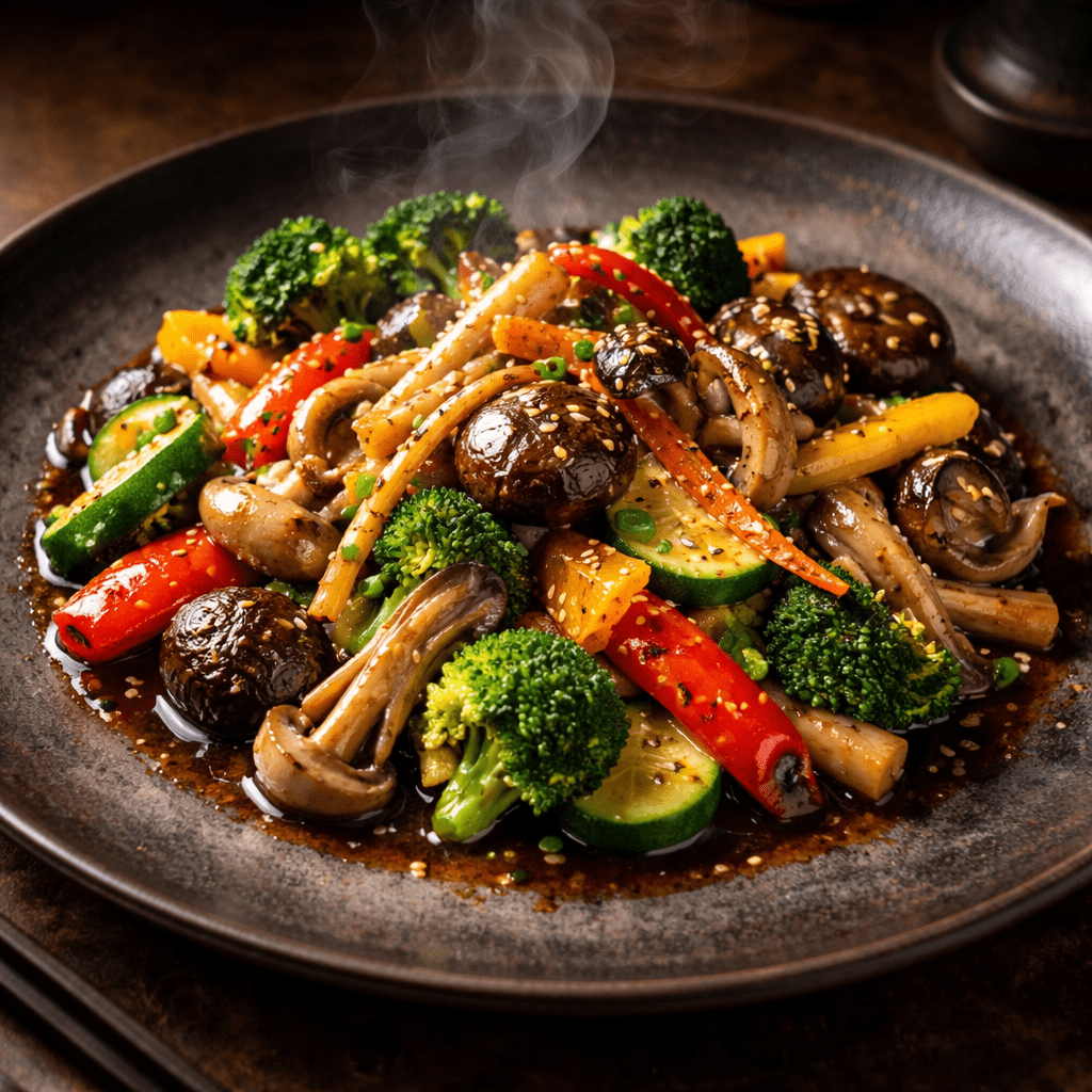 Yasai Mushroom Teppanyaki (Vegan)