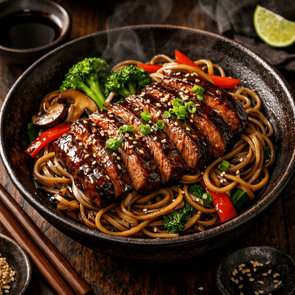 Teriyaki Soba – Steak